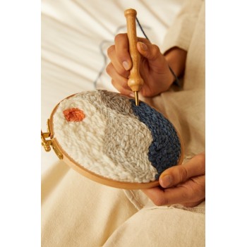 Sada Horská meditace na tvorbu dutou jehlou punch needle DMC