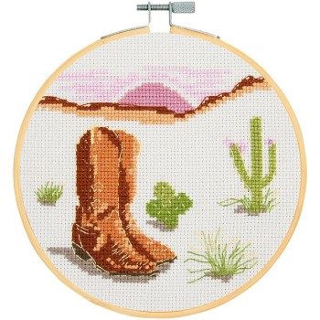 Sada na křížkové vyšívání DMC Kovbojské boty