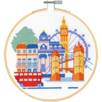 Sada na křížkové vyšívání DMC Londýn