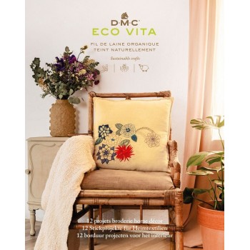 Publikace vyšívacích předloh DMC 12 projektů pro bytové dekorace