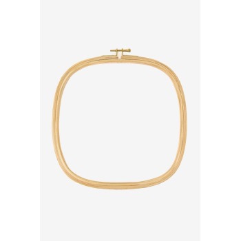 Dřevěný bukový vyšívací čtverec, ovál nebo trojúhelník s mosazným šrou