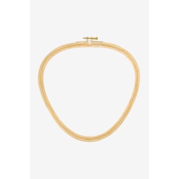 Dřevěný bukový vyšívací čtverec, ovál nebo trojúhelník s mosazným šrou