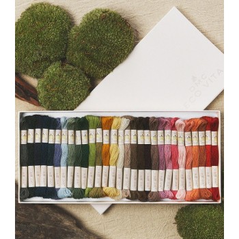 Sběratelský box se 30 organickými vlněnými přízemi DMC Eco Vita 360