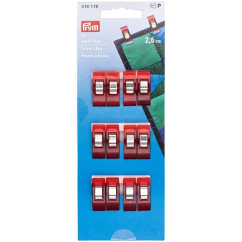 Kolíčky na látky červené (12 ks) PRYM