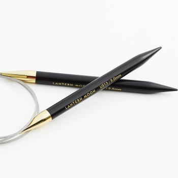 Ebenové kruhové jehlice KnitPro Lantern Moon délka 40 cm