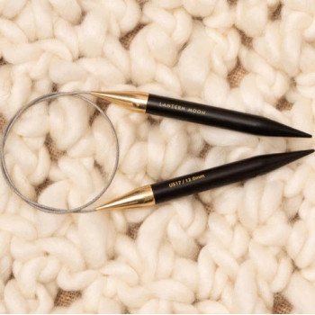 Ebenové kruhové jehlice KnitPro Lantern Moon délka 40 cm